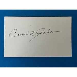 Connie Johnson Negro League MLB SIGNED auto 3x5 CARD AUTOGRAPHED deceased 2004